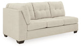 80806 3-Piece Sectional with Ottoman (Falkirk Right-Arm Facing Corner Chaise, Falkirk Left-Arm Facing Sofa, Falkirk Oversized Accent Ottoman)