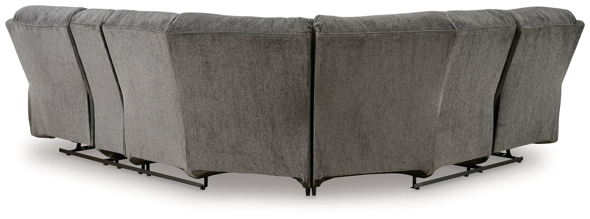 Museum 2-Piece Reclining Sectional (Color: Pewter)