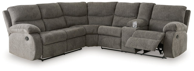 Museum 2-Piece Reclining Sectional (Color: Pewter)