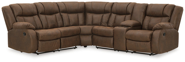 Trail Boys 2-Piece Reclining Sectional (Configuration: 2-Piece (Trail Boys Left-Arm Facing Reclining Loveseat, Trail Boys Right-Arm Facing Reclining Loveseat with Console))