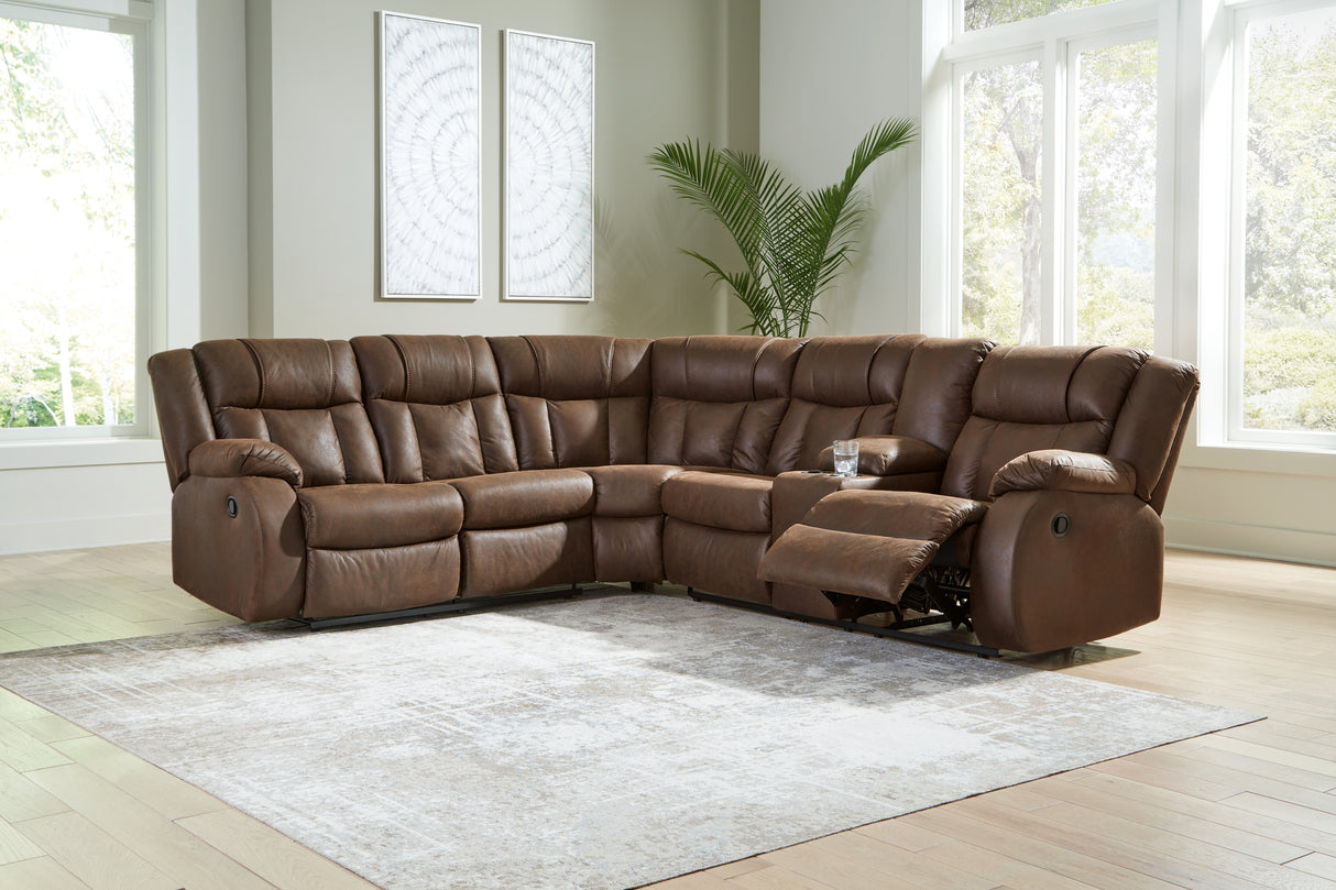 Trail Boys 2-Piece Reclining Sectional (Configuration: 2-Piece (Trail Boys Left-Arm Facing Reclining Loveseat, Trail Boys Right-Arm Facing Reclining Loveseat with Console))