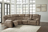 Ravenel 3-Piece Power Reclining Sectional (Configuration: 3-Piece (Ravenel Left-Arm Facing Power Reclining Loveseat, Ravenel Wedge, Ravenel Right-Arm Facing Power Reclining Loveseat with Console))