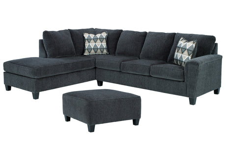 Abinger 3-Piece Sectional with Ottoman (Left-Arm Facing Corner Chaise, Right-Arm Facing Sofa Sleeper, Oversized Accent Ottoman)