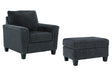 Abinger 2-Piece Chair and Ottoman (Chair, Ottoman)