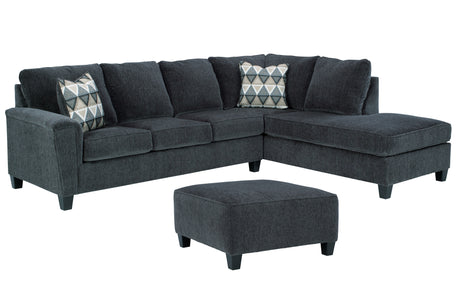 Abinger 3-Piece Sectional with Ottoman (Right-Arm Facing Corner Chaise, Left-Arm Facing Sofa, Oversized Accent Ottoman)