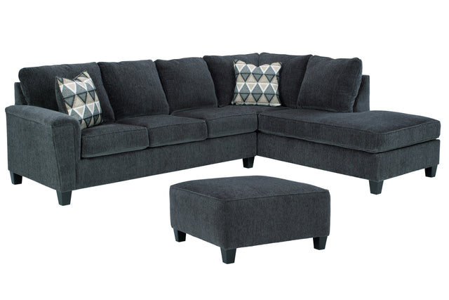 Abinger 3-Piece Sectional with Ottoman (Right-Arm Facing Corner Chaise, Left-Arm Facing Sofa Sleeper, Oversized Accent Ottoman)