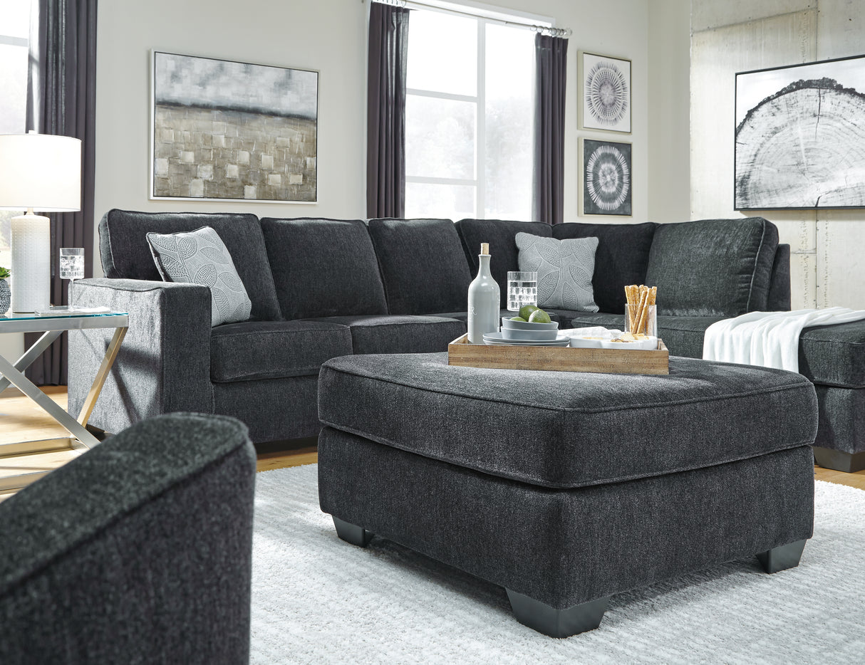 Altari 3-Piece Sectional with Ottoman (Oversized Accent Ottoman, Left-Arm Facing Corner Chaise, Right-Arm Facing Sofa)