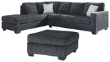 Altari 3-Piece Sectional with Ottoman (Oversized Accent Ottoman, Left-Arm Facing Corner Chaise, Right-Arm Facing Sofa)