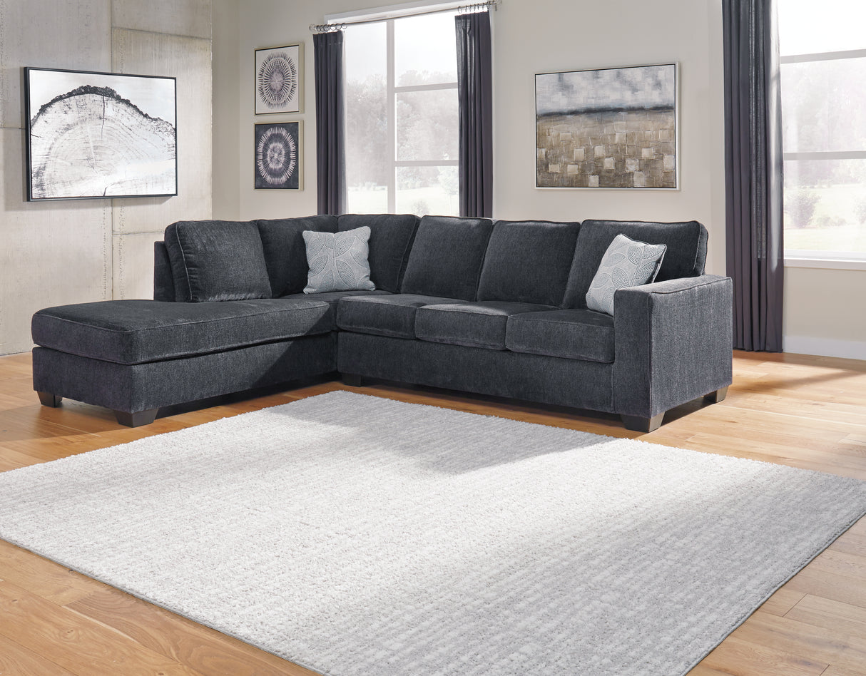 Altari 3-Piece Sectional with Ottoman (Oversized Accent Ottoman, Left-Arm Facing Corner Chaise, Right-Arm Facing Sofa)