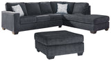 Altari 3-Piece Sleeper Sectional with Ottoman (Oversized Accent Ottoman, Left-Arm Facing Full Sofa Sleeper, Right-Arm Facing Corner Chaise)
