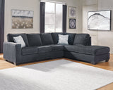 Altari 2-Piece Sectional with Chaise (Color: Slate)