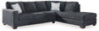 Altari 2-Piece Sleeper Sectional with Chaise (Color: Slate)