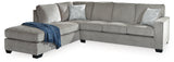 Altari 3-Piece Sleeper Sectional with Ottoman (Left-Arm Facing Corner Chaise, Right-Arm Facing Full Sofa Sleeper, Oversized Accent Ottoman)