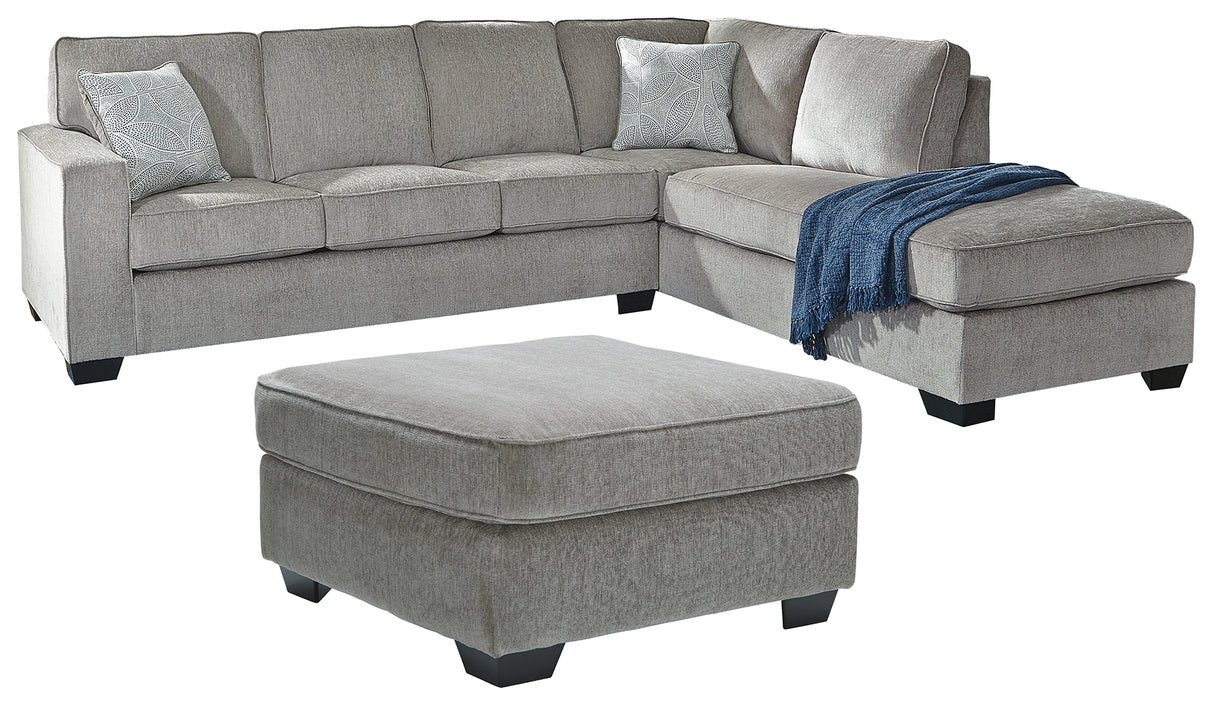 Altari 3-Piece Sleeper Sectional with Ottoman (Oversized Accent Ottoman, Left-Arm Facing Full Sofa Sleeper, Right-Arm Facing Corner Chaise)