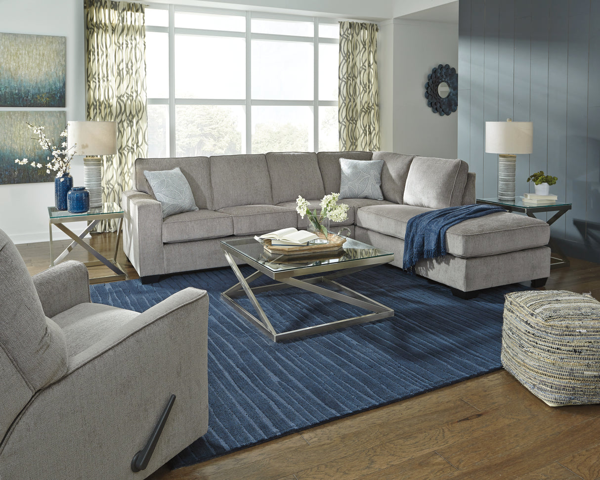 Altari 2-Piece Sectional with Chaise (Color: Alloy)