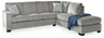 Altari 2-Piece Sleeper Sectional with Chaise (Color: Alloy)
