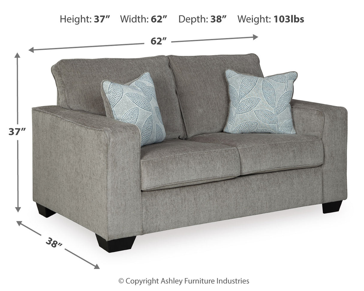 Altari Loveseat (Color: Alloy)
