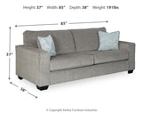 Altari Queen Sofa Sleeper (Color: Alloy)