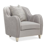 Roxbury Park - Velvet Matching Chair - Steel/Slate