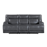 Titan - Sofa With Dual Recliner - Gray