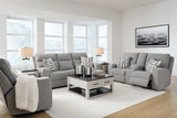 Biscoe 3-Piece Sofa, Loveseat and Recliner (Power Reclining Sofa, Power Reclining Loveseat with Console, Power Recliner)