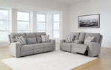 Biscoe 3-Piece Sofa, Loveseat and Recliner (Power Reclining Sofa, Power Reclining Loveseat with Console, Power Recliner)