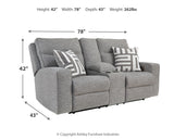 Biscoe 3-Piece Sofa, Loveseat and Recliner (Power Reclining Sofa, Power Reclining Loveseat with Console, Power Recliner)