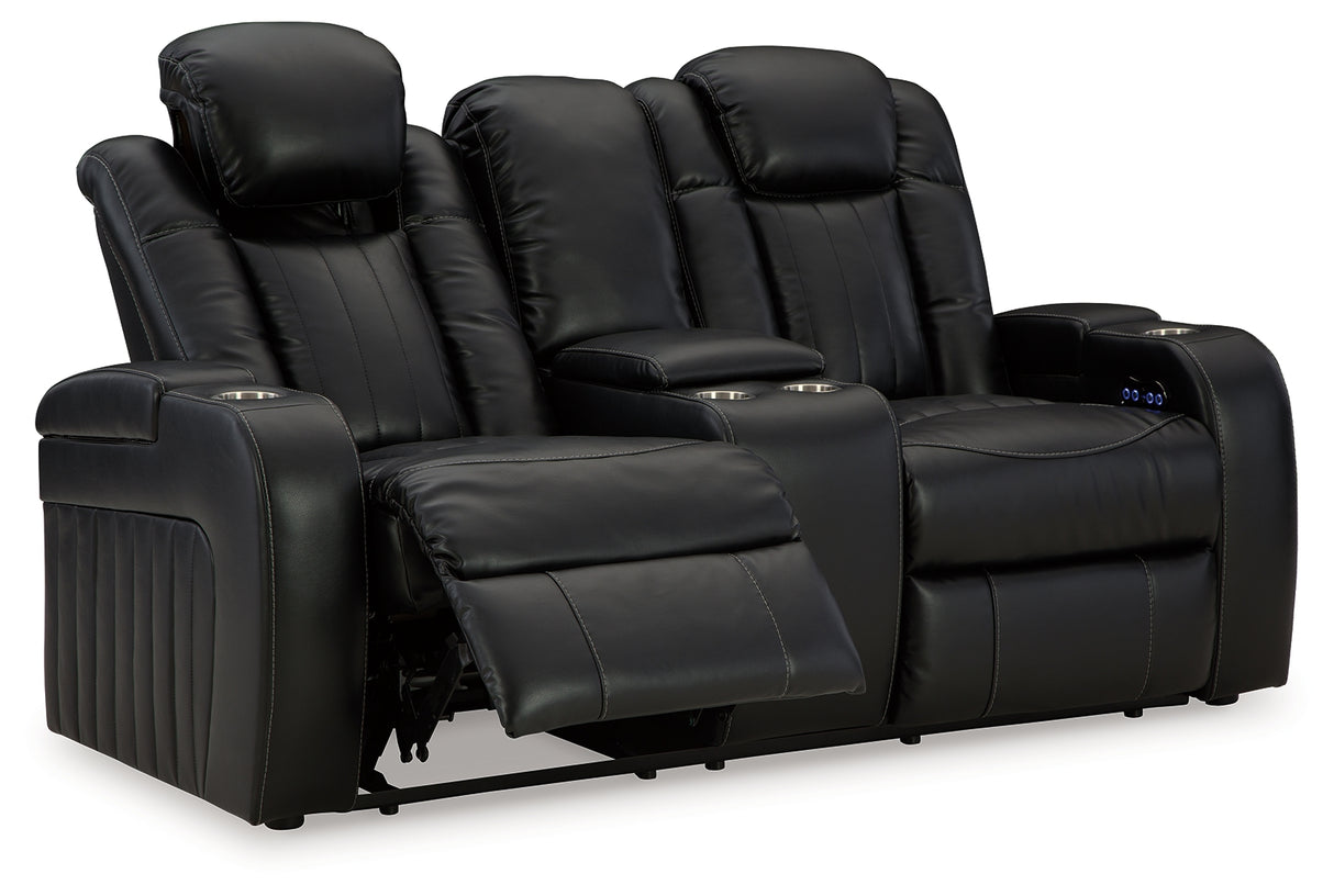 Caveman Den 3-Piece Sofa, Loveseat and Recliner (Power Reclining Sofa, Power Reclining Loveseat with Console, Power Recliner)