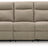 Side-Swipe Reclining Sofa with Drop Down Table (Color: Mocha)