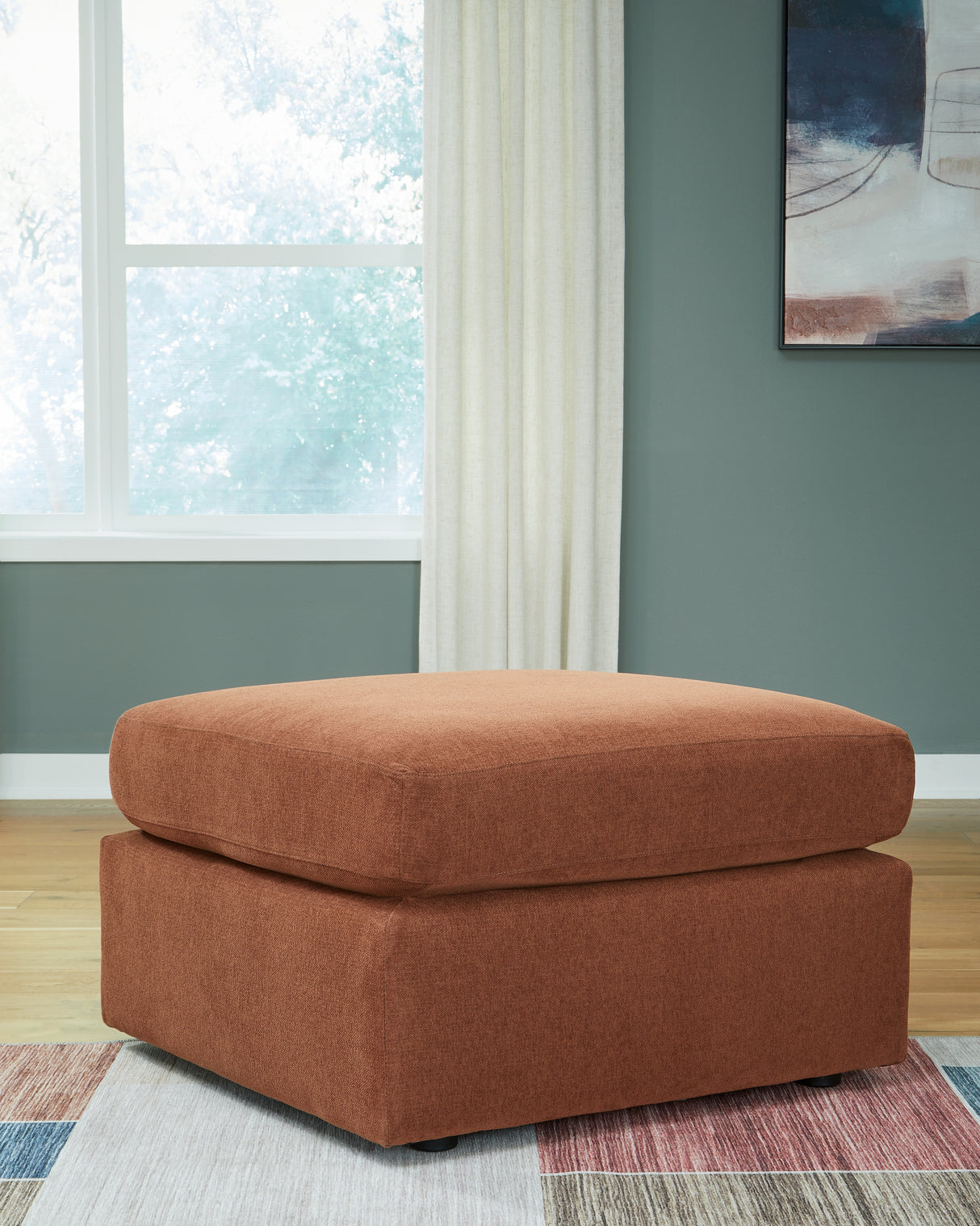 Modmax Oversized Accent Ottoman (Variation Color: Spice)