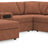 Modmax 6-Piece Sectional with Chaise (Color: Spice, Sectional Orientation: Left Arm Facing)