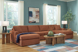 Modmax 4-Piece Sectional with Chaise (Color: Spice)