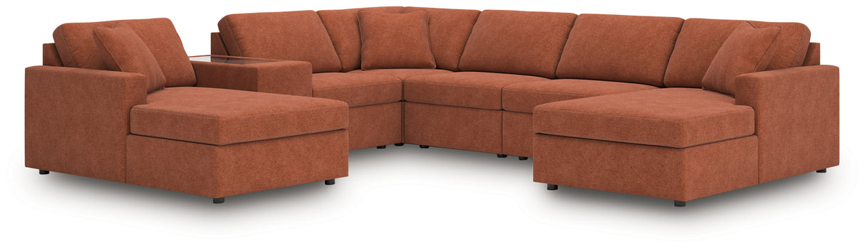 Modmax 7-Piece Sectional (Color: Spice)