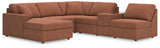 Modmax 6-Piece Sectional with Chaise (Color: Spice, Sectional Orientation: Left Arm Facing)