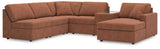 Modmax 6-Piece Sectional with Chaise (Color: Spice, Sectional Orientation: Right Arm Facing)