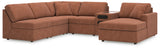 Modmax 6-Piece Sectional with Chaise (Color: Spice, Sectional Orientation: Right Arm Facing)