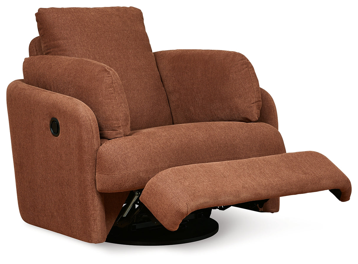 Modmax Swivel Glider Recliner (Color: Spice)