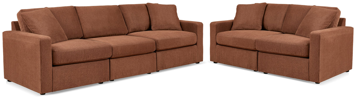 Modmax 5-Piece Sofa and Loveseat (Armless Chair, Left-Arm Facing Corner Chair, Right-Arm Facing Corner Chair, Left-Arm Facing Corner Chair, Right-Arm Facing Corner Chair)