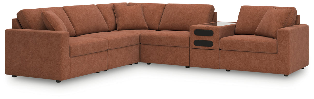 Modmax 6-Piece Sectional (Color: Spice)