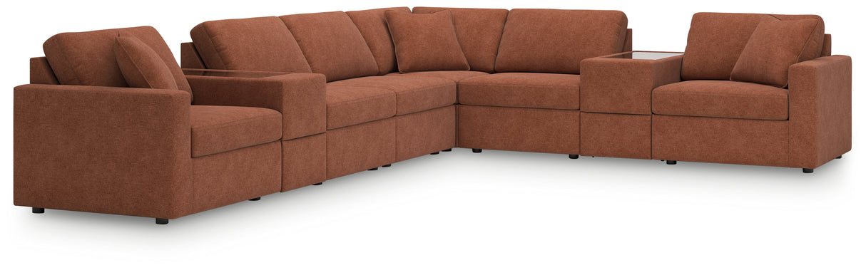 Modmax 8-Piece Sectional (Color: Spice)