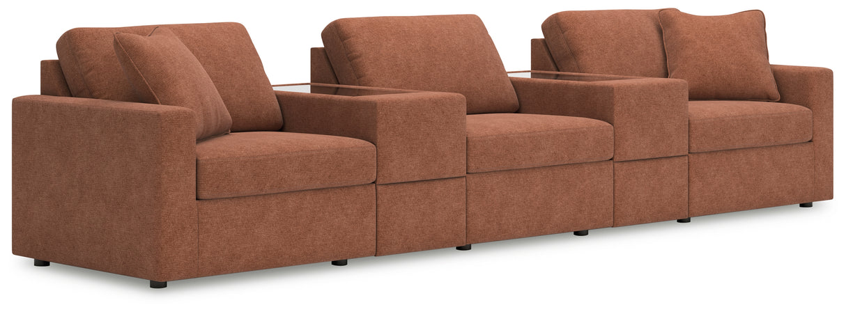 Modmax 5-Piece Sectional (Color: Spice)