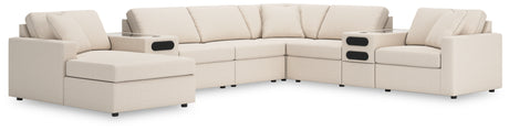 Modmax 8-Piece Sectional with Audio System and Chaise (Color: Oyster, Sectional Orientation: Left Arm Facing)