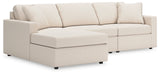 Modmax 3-Piece Sectional with Chaise (Color: Oyster, Sectional Orientation: Left Arm Facing)