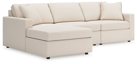 Modmax 3-Piece Sectional with Chaise (Color: Oyster, Sectional Orientation: Left Arm Facing)
