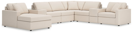 Modmax 8-Piece Sectional with Chaise (Color: Oyster, Sectional Orientation: Left Arm Facing)