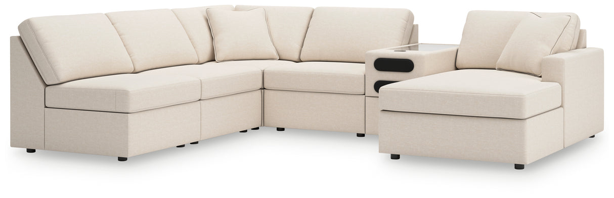Modmax 6-Piece Sectional with Chaise (Color: Oyster, Sectional Orientation: Right Arm Facing)