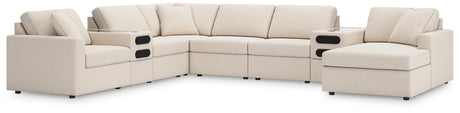 Modmax 8-Piece Sectional with Audio System and Chaise (Color: Oyster, Sectional Orientation: Right Arm Facing)