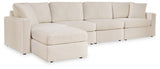 Modmax 5-Piece Sectional with Ottoman (Armless Chair, Armless Chair, Left-Arm Facing Corner Chair, Right-Arm Facing Corner Chair, Oversized Accent Ottoman)