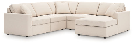 Modmax 5-Piece Sectional with Chaise (Color: Oyster, Sectional Orientation: Right Arm Facing)
