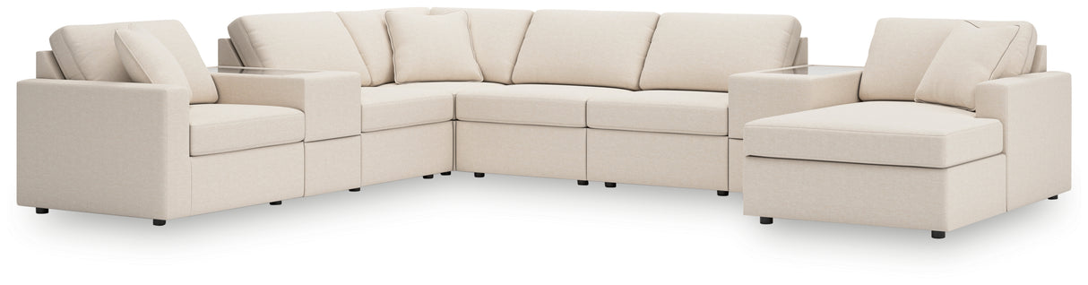 Modmax 8-Piece Sectional with Chaise (Color: Oyster, Sectional Orientation: Right Arm Facing)